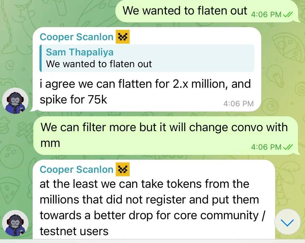 Movement 幕后顾问 Sam 爆料：大量 $MOVE 被内部指定钱包抛售